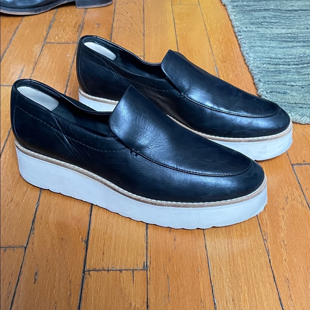 Vince “Zeta” platform leather loafers
